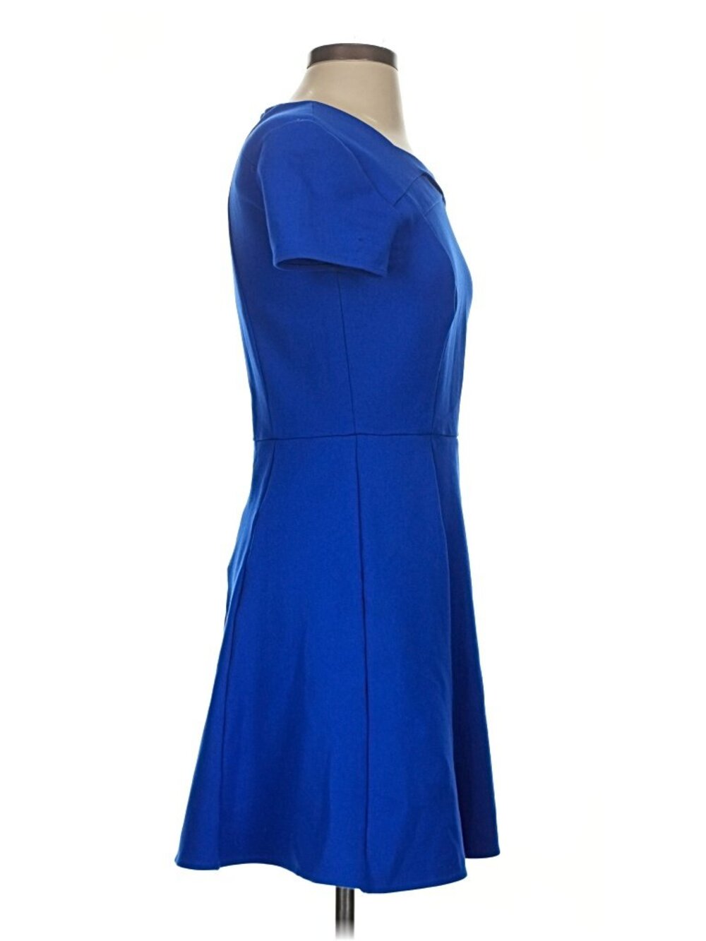 Halston Heritage Cobalt Blue Ponte Fit &Flare Skater Dress Sz-8 NWT Retail $375 - Picture 11 of 13